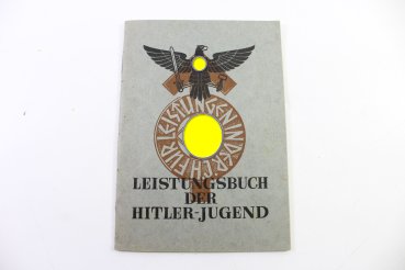 HJ Leistungsbuch mit Besitzzeugniss HJ Leistungsabzeichen in Silber