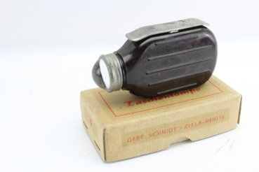 DDR / NVA Bakelit Dynamo Taschenlampe im Karton