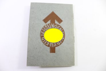 HJ Leistungsbuch mit Besitzzeugniss HJ Leistungsabzeichen in Silber