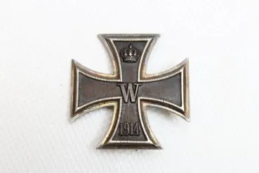 ww1 Eisernes Kreuz 1.Klasse 1914 an Nadel Hersteller WS für die Firma Wagner & Sohn, Berlin