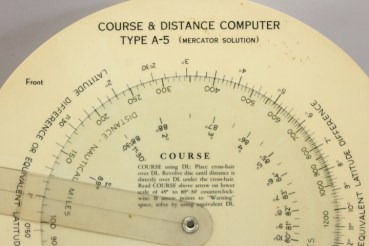 WWII USAAF TYPE A-5 COURSE AN DISTANCE COMPUTER W/CASE