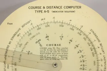 ww2 USAAF Typ A-5 Kurz und Entfernungscomputer der US Army mit Etui