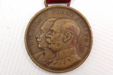 Prussia / Austria 1914 bronze medal Wilhelm II & Franz Joseph I