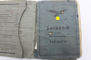 Air force Sold book with entries, photo and awards