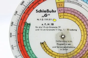 Wehrmacht, N.F.D. Calculator shooting clock G of the Waffen XX