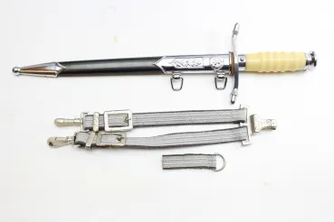 NVA DDR Army service dagger for officers, NVA DDR honorary dagger VEB LA / LU with hanger, dagger officer