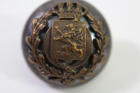 Metal buttons from German uniform tailor