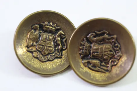 Metal buttons from German uniform tailor