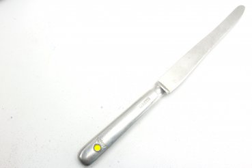 Besteck, Essbesteck, Messer aus einer Kantine der Wehrmacht, Aluminium, gestempelt "H.M.Z.40" mit Hoheitsadler