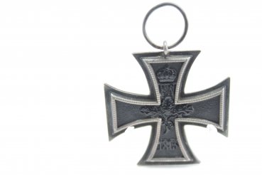 Iron Cross 2nd Class on ribbon from 1914, EK2 manufacturer WO on eyelet