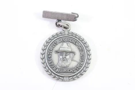 Medailie A. Ulrichs Begründer des Deutschen Skilaufes 1883