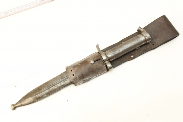 Sweden bayonet with belt shoe for M 1896 for Mauser rifles, extensively stamped