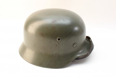 Steel helmet M35m Q66 in apple green approved by the procurement office