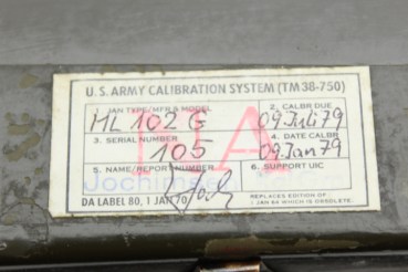 U.S. Army Aneroid Barometer ML-102-G in Militär Case, Wallace & Tiernan New Jersey