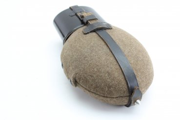 Wehrmacht canteen complete with felt cover and straps  Wehrmacht canteen, bottle and cover with matching numbers DMN40