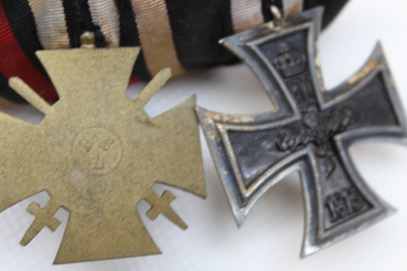 ww1 Iron Cross 1914 Order Clasp 2nd Class and Cross of Honor Front Fighter