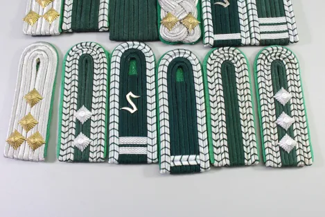 Collection of shoulder boards from the East German National People's Army (NVA) / GDR