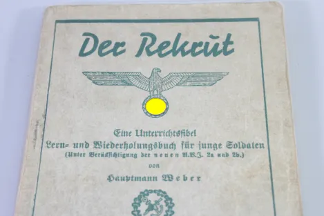 "The Recruit" A training manual for young soldiers, dated 1935/36, 191 pages.  Dust jacket