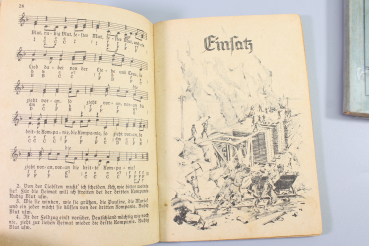 Das Liederbuch der Bautruppen u. Die Soldatenfibel Ausbildungsunterlagen