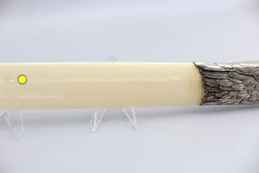 SS Junkerschule Klagenfurt newspaper turner / letter opener made of bone with silver fittings 800 silver Walter Bestmann