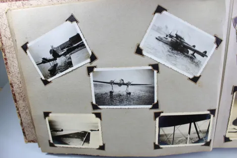 Erinnerungen meine Dienstzeit Kriegsmarine Fotoalben Flugzeuge Stuka Wasserflugzeuge