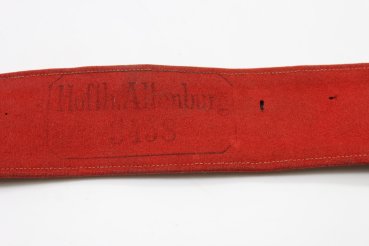 Preview: Württemberg Kartuschkasten für Offiziere im Dragoner-Regiment Königin Olga mit Bandollier, gest. Hoflieferant Altenburg für Offiziere