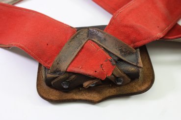 Württemberg Kartuschkasten für Offiziere im Dragoner-Regiment Königin Olga mit Bandollier, gest. Hoflieferant Altenburg für Offiziere