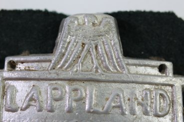 Ärmelschild "Lappland", Ausführung aus Aluminium Konvolut einer Person