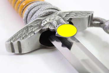 Very fine Luftwaffe officer's dagger with an orange grip, manufactured by SMF, Solingen.