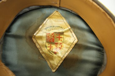   Schirmmütze der Luftwaffe für Fliegendes Personal  Mannschaften & Unteroffiziere in schönem Zustand, Adler mit Hersteller