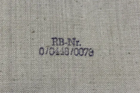 M45 bread bag with RB number (Reichsbetriebsnummer) 0/0118/0078