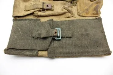 WW2 English MG accessory bag made of linen, 1944, Wallet Spare Parts Bren .303 M.G. MK I.