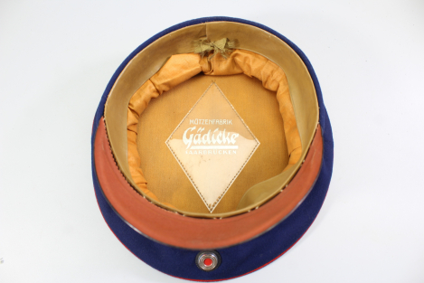 Original blue Imperial-era visor cap for officers in good condition