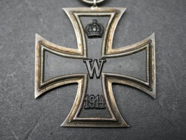 EK2 Iron Cross 2nd Class 1914 with manufacturer KO on non-combatant ribbon