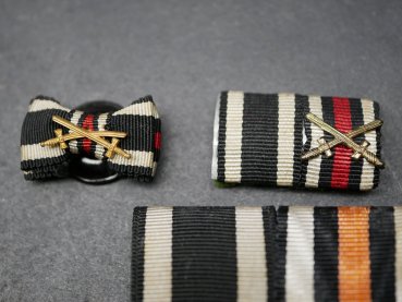 Medal bar EK2 / KTK 1914/18 + miniatures + field bar + buttonhole mini