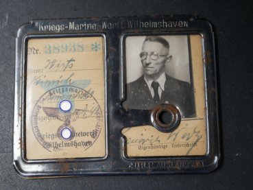 ID card - Kriegsmarinewerft Wilhelmshaven