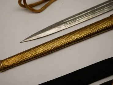 Kriegsmarine dagger from the manufacturer Höller Solingen + portepee + hanger