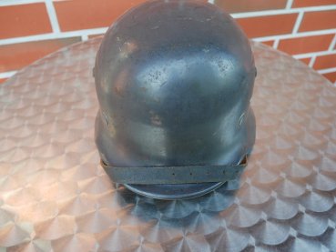 Luftwaffe steel helmet M35 with two emblems - stamped "Fl.Ausb.Rgt.23" erected in Magdeburg in 1939