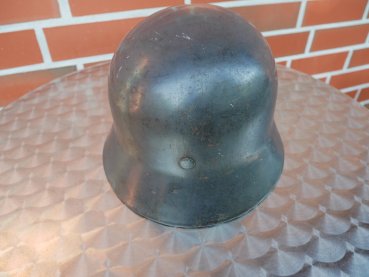 Luftwaffe steel helmet M35 with two emblems - stamped "Fl.Ausb.Rgt.23" erected in Magdeburg in 1939