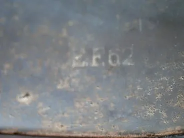 Luftwaffe steel helmet M35 with two emblems - stamped "Fl.Ausb.Rgt.23" erected in Magdeburg in 1939