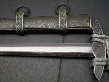 LOD Luftwaffe officer dagger with sword-blade and hanger