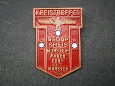 Badge - District meeting NSDAP district Münster-Warendorf in Münster 1938