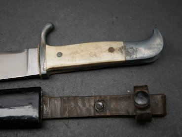 HJ travel knife with manufacturer RZM M7/13 - continued to be worn after the war