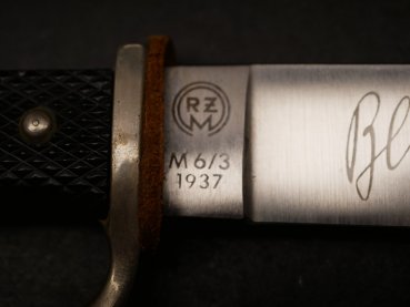 Kopie Fahrtenmesser - HJ Messer mit Inschrift + Hersteller