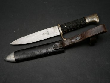 HJ travel knife with inscription - Manufacturer Anton Wingen Solingen