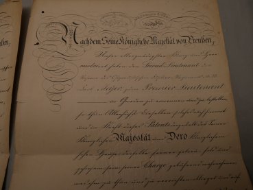 Lot of patents / certificates / documents Lieutenant Meyer period 1866-1877