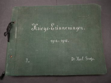 Fotoalbum - Kriegs-Erinnerungen 1914-1918 - ca. 170 Fotos und Postkarten