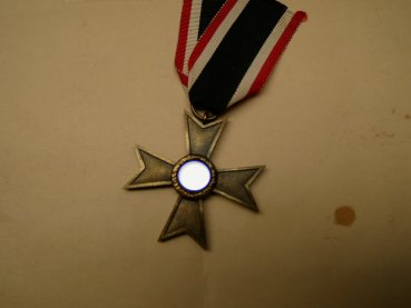 KVK - War Merit Cross 2nd Class without Swords on Ribbon + Certificate