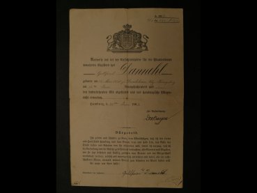 From one family - 2x certificate of the Hamburg Hanseatic Cross + citizen's oath + certificate of good conduct