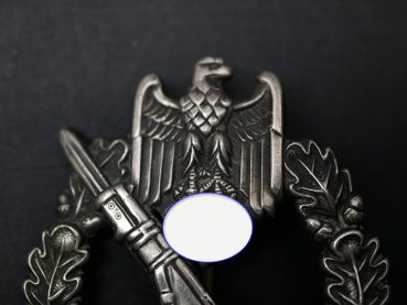 ISA Infantry Assault Badge in Silver, Jeweler Made in 800 Silver